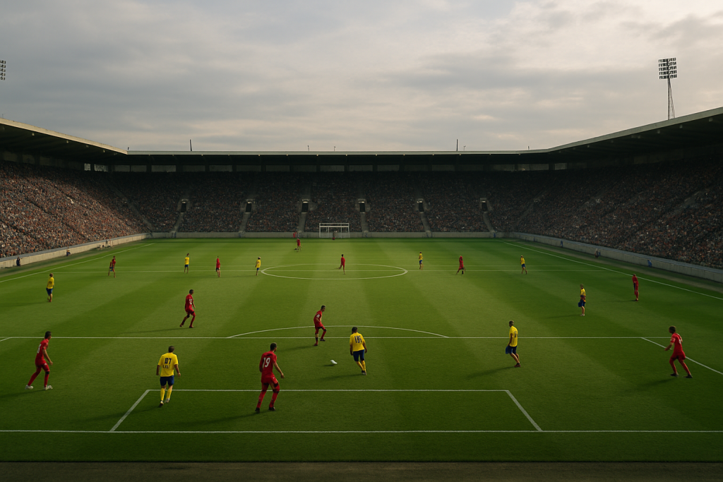 Wide play soccer